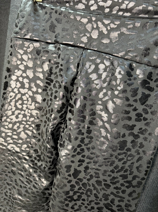 Black on Black Cheetah Print Legging