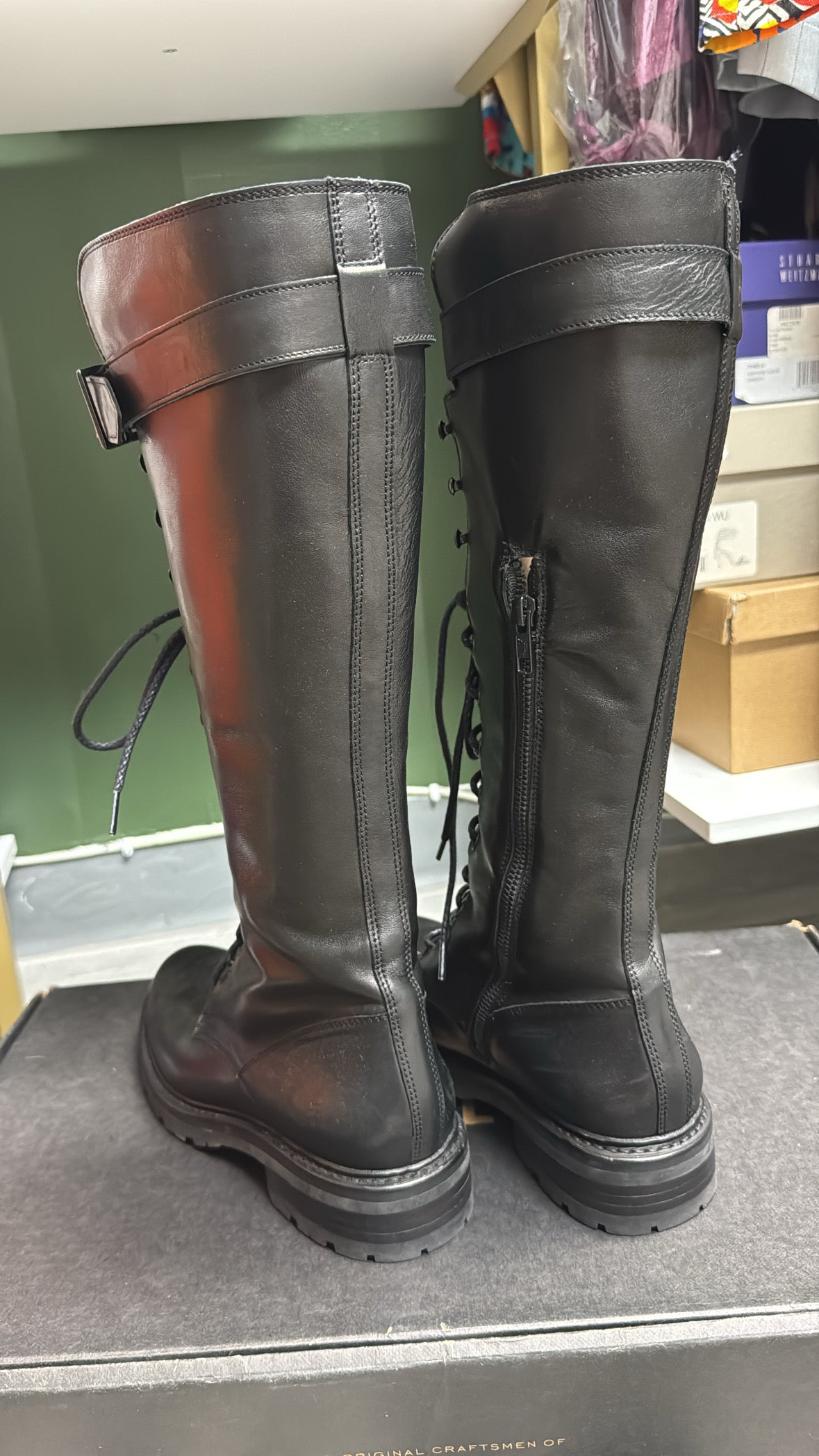 Frye Tall Combat Boot Size 9