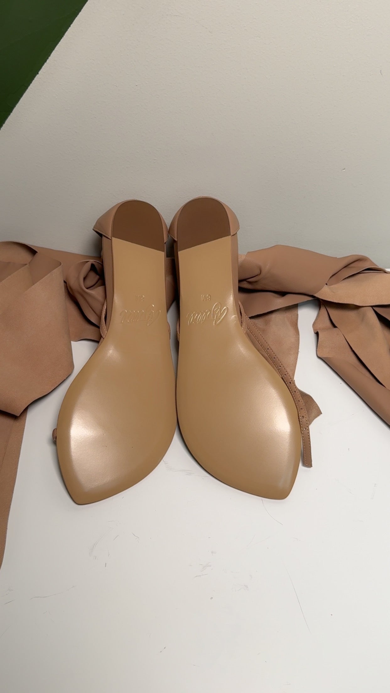 Beige Wrap Sandals Sz 8M