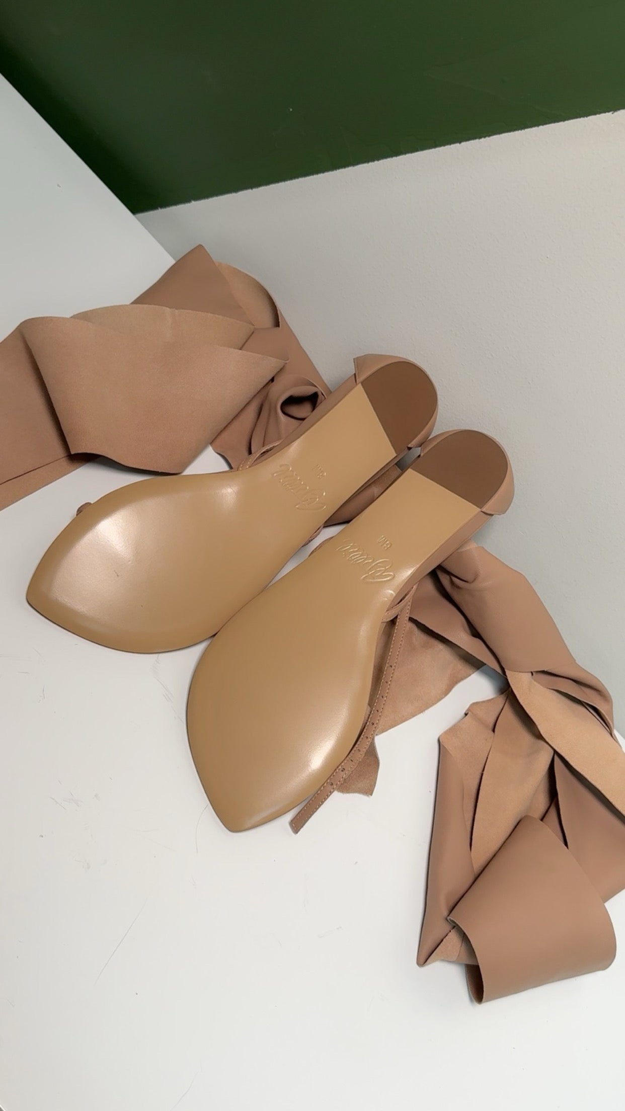 Beige Wrap Sandals Sz 8M